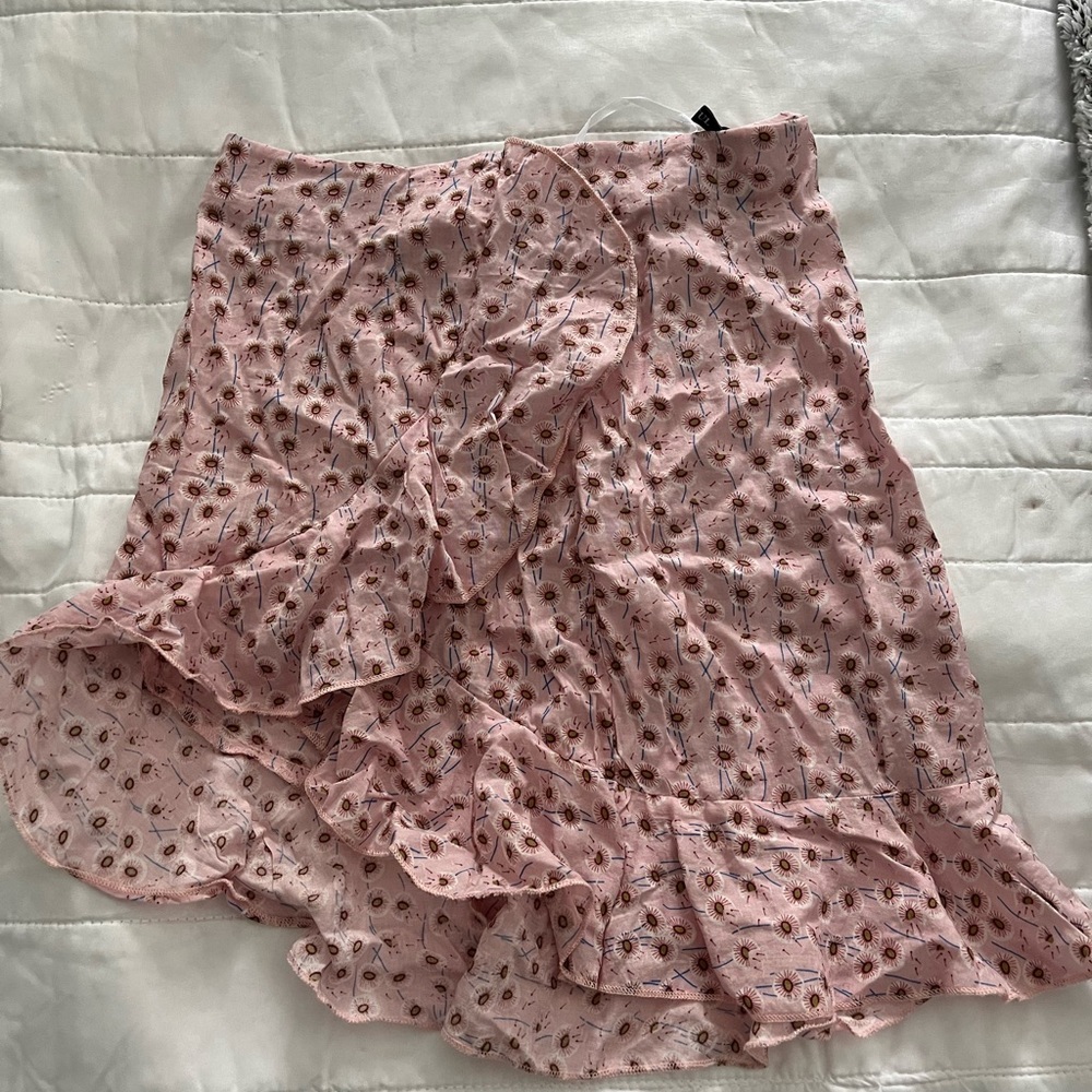 Floral printed skirt
